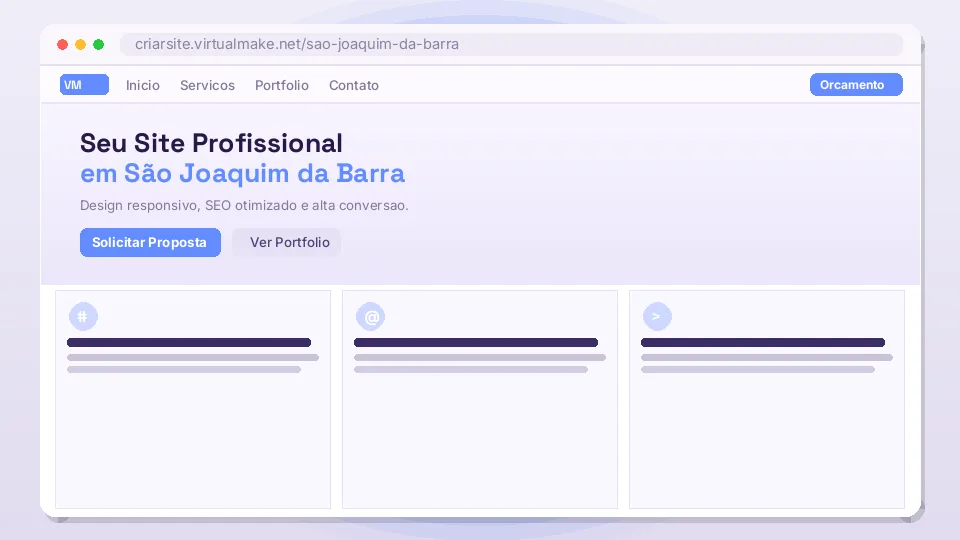 Site profissional criado para empresa em São Joaquim da Barra/SP